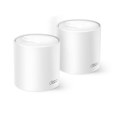Router, TP-Link, Deco X10 (2-pack), mesh, wifi 6, AX1500, 2 puertos gigabit, conecta hasta 120 dispositivos