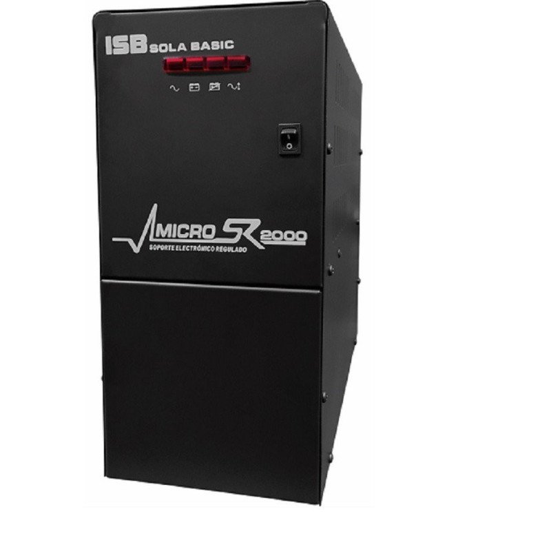 No-Break Industrias Sola Basic MICROSR 2000 - 2000 VA, 1600 W, Color blanco, Hogar y Oficina