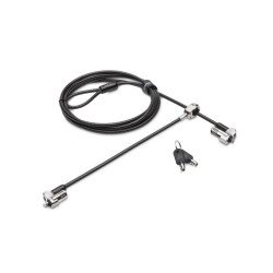 Kensington NanoSaver cable antirrobo Negro, Acero inoxidable 1.8 m