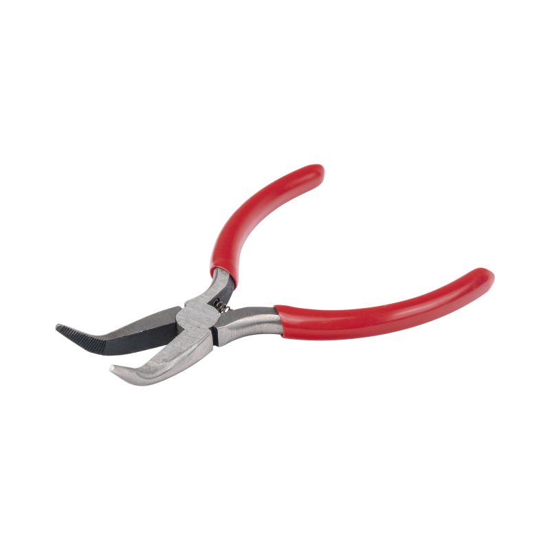 Pinza punta curveada de 5” con mango forrado plástico. Pinza punta curveada de 5” con mango forrado plástico.