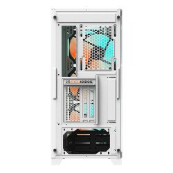 Gabinete Gigabyte C301 GLASS WHITE, Midi Tower, PC, Blanco, ATX, EATX, Micro ATX, Mini-ITX, Vidrio, Plástico, Acero, Juego