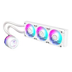 Refrigerador por líquidos todo en uno Gigabyte AORUS WATERFORCE X II 360I, 12 cm, 72 cfm, Blanco