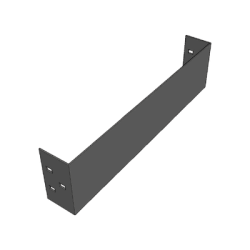 Placa de Cierre para Escalera de Aluminio, Peralte 3 1/4", Ancho 12", Incluye Tornillería
