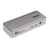Docking Station KVM USB-C para Laptops, Replicador de Puertos USB Tipo C para 2 Monitores DisplayPort 4K 60Hz, Hub 5x USB, 2 Dis