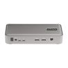Docking Station KVM USB-C para Laptops, Replicador de Puertos USB Tipo C para 2 Monitores DisplayPort 4K 60Hz, Hub 5x USB, 2 Dis