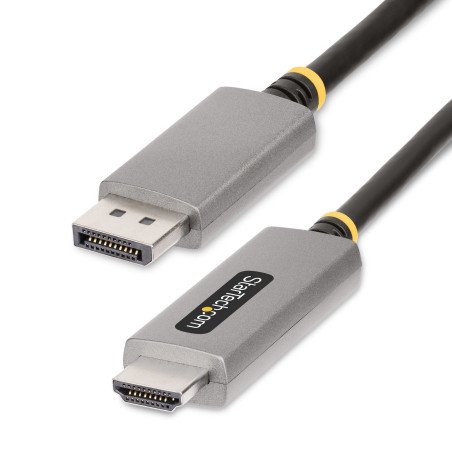 Cable Adaptador de 2m DisplayPort a HDMI, 8K 60Hz, 4K 144Hz, HDR10, Convertidor de Video Activo DP 1.4 a HDMI 2.1, Cable for Com