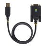 Cable Adaptador USB a Serial de Módem Nulo RS232 FTDI 1m, Retención COM, USB DB9, Tornillos Intercambiables, Cable for Compu