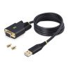 Cable Adaptador USB a Serial de Módem Nulo RS232 FTDI 1m, Retención COM, USB DB9, Tornillos Intercambiables, Cable for Compu