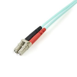 Cable de 3m de Fibra Óptica Multimodo LC/UPC a LC/UPC OM4, 50/125µm, LOMMF/VCSEL, 100G, LSZH, Baja Pérdida de Inserción, Extremo