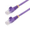 Cable de Red de 10m Púrpura Cat5e Ethernet RJ45 sin Enganches, Extremo Secundario: 1 x RJ-45 Network, Male, Cable de conexión, O