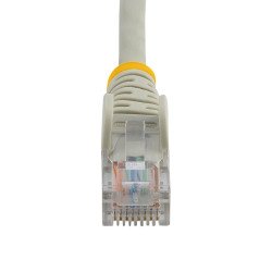 Cable de 1m Gris de Red Fast Ethernet Cat5e RJ45 sin Enganche, Cable Patch Snagless, Extremo Secundario: 1 x RJ-45 Network, Male
