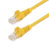 Cable de 1m Amarillo de Red Fast Ethernet Cat5e RJ45 sin Enganche, Cable Patch Snagless, Extremo Secundario: 1 x RJ-45 Network,