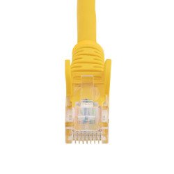 Cable de 1m Amarillo de Red Fast Ethernet Cat5e RJ45 sin Enganche, Cable Patch Snagless, Extremo Secundario: 1 x RJ-45 Network,