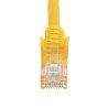 Cable de 1m Amarillo de Red Fast Ethernet Cat5e RJ45 sin Enganche, Cable Patch Snagless, Extremo Secundario: 1 x RJ-45 Network,