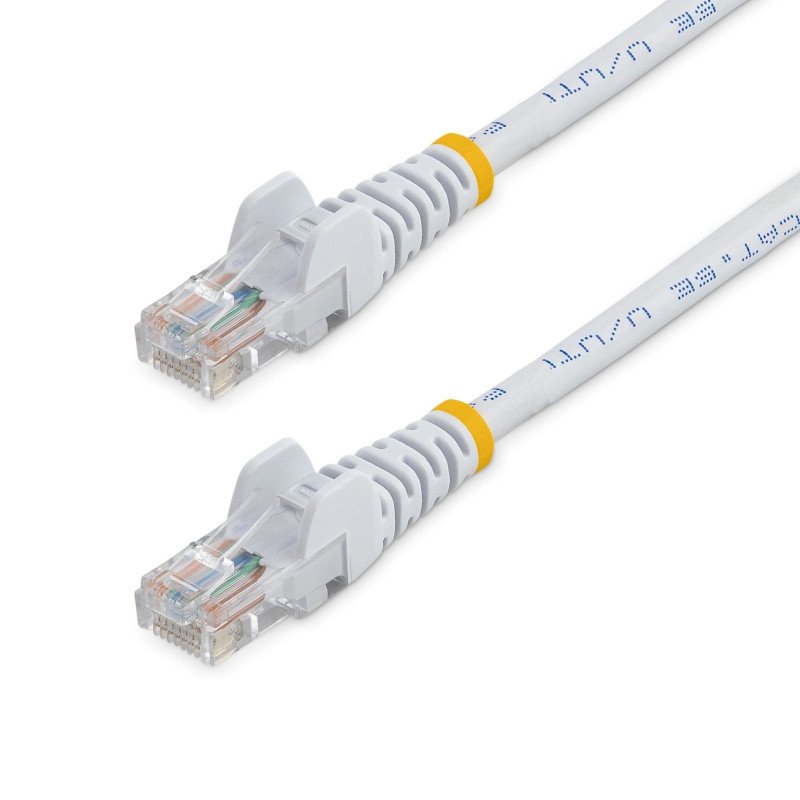 Cable de 3m Blanco de Red Fast Ethernet Cat5e RJ45 sin Enganche, Cable Patch Snagless, Extremo Secundario: 1 x RJ-45 Network, Ma