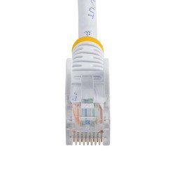 Cable de 3m Blanco de Red Fast Ethernet Cat5e RJ45 sin Enganche, Cable Patch Snagless, Extremo Secundario: 1 x RJ-45 Network, Ma
