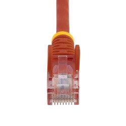 Cable de Red de 7m Rojo Cat5e Ethernet RJ45 sin Enganches, Extremo Secundario: 1 x RJ-45 Network, Male, Cable de conexión, Oro C
