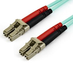 Cable de 7m de Fibra Óptica Multimodo OM3 LC a LC UPC, Full Duplex 50/125, 100G, LOMMF/VCSEL, Pérdida Baja
