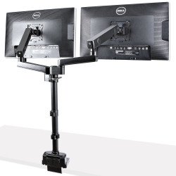 Brazo de Soporte para Dos Monitores, Base Articulada de Altura Ajustable para 2 Monitores VESA de hasta 32 Pulgadas 8kg