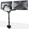 Brazo de Soporte para Dos Monitores, Base Articulada de Altura Ajustable para 2 Monitores VESA de hasta 32 Pulgadas 8kg, Altura