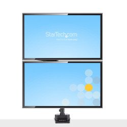 Brazo de Soporte para Dos Monitores, Base Articulada de Altura Ajustable para 2 Monitores VESA de hasta 32 Pulgadas 8kg