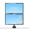 Brazo de Soporte para Dos Monitores, Base Articulada de Altura Ajustable para 2 Monitores VESA de hasta 32 Pulgadas 8kg