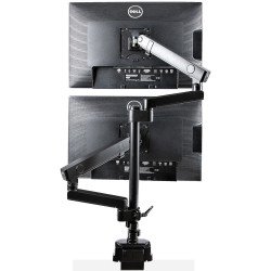 Brazo de Soporte para Dos Monitores, Base Articulada de Altura Ajustable para 2 Monitores VESA de hasta 32 Pulgadas 8kg
