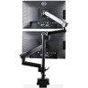 Brazo de Soporte para Dos Monitores, Base Articulada de Altura Ajustable para 2 Monitores VESA de hasta 32 Pulgadas 8kg, Altura