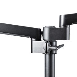 Brazo de Soporte para Dos Monitores, Base Articulada de Altura Ajustable para 2 Monitores VESA de hasta 32 Pulgadas 8kg