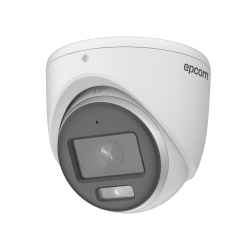 Turret TurboHD 3k (5mp), micrófono integrado, lente 3.6 mm, imagen a color 24/7, 40 m luz blanca, exterior IP67, dWDR, 4 tecnolo