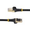 Cable de 6m CAT6a Ethernet Negro, Cable de red 10Gb Cat6a Snagless Blindado RJ45 PoE de 100W, 10GbE con Certificación UL/TIA, Ex