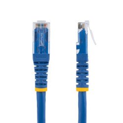 Cable Azul Moldeado de 3m Cat6 RJ45 UTP de Red Gigabit Ethernet, Extremo Secundario: 1 x RJ-45 Network, Male, 10Gbit/s, Cable de