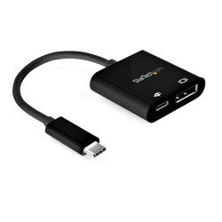Cable de 1m USB-C a DisplayPort 1.4 HBR3 con Entrega de Alimentación PD de 60W, 8K60Hz/4K120Hz, Compatible Thunderbolt 3, 1