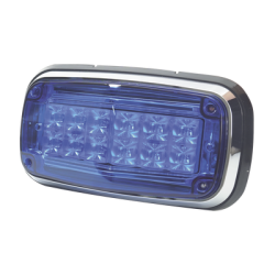 Luz de advertencia 8 x 4", color azul, IP67, sae, ideal para ambulancias