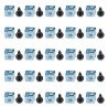 Paquete de 50 Tornillos 10-32 y Tuercas Clip para Gabinete Rack de Servidores, Tornillo de bastidor, Tuerca clip, 10, 19.05mm