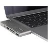 Adaptador Multipuertos USB C para MacBook Pro/Air, USB Tipo C a HDMI 4K, Power Delivery, SD/MicroSD, USB 3.0, Dock Mini USB-C, 1