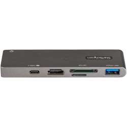 Adaptador Multipuertos USB C para MacBook Pro/Air, USB Tipo C a HDMI 4K, Power Delivery, SD/MicroSD, USB 3.0, Dock Mini USB-C, 1