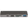 Adaptador Multipuertos USB C para MacBook Pro/Air, USB Tipo C a HDMI 4K, Power Delivery, SD/MicroSD, USB 3.0, Dock Mini USB-C