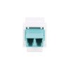 Acoplador LC a LC de Fibra, Jack Keystone Dúplex LC a LC, Acoplador Keystone LC/UPC de Fibra Óptica, 2 X LC/UPC Network, Female, Acoplador LC a LC de Fibra, Jack Keystone Dúplex LC a LC, Acoplador Keystone LC/UPC de Fibra Óptica, 2 X LC/UPC Network, Female,