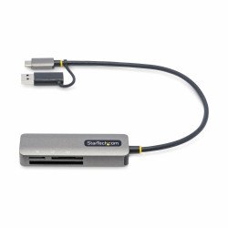 Lector USB 3.0 de Tarjetas de Memoria Flash SD CompactFlash y microSD, Grabador USB-C de Tarjetas de Memoria, USB Tipo C