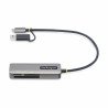 Lector USB 3.0 de Tarjetas de Memoria Flash SD CompactFlash y microSD, Grabador USB-C de Tarjetas de Memoria, USB Tipo C