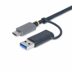 Lector USB 3.0 de Tarjetas de Memoria Flash SD CompactFlash y microSD, Grabador USB-C de Tarjetas de Memoria, USB Tipo C