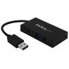 Hub USB 3.0 de 4 Puertos, USB-A a USB-C & 3xUSB-A SuperSpeed, Autoalimentado/Bus USB, USB 3.2 Gen 1 (5Gbps) y Carga BC 1.2, 4 To