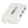 Hub Concentrador USB 3.0 de 4 Puertos, 5Gbps, USB-C a 1x USB Tipo C y 3x USB-A, Blanco, 4 Total USB Port(s), 4 USB 3.0 Port