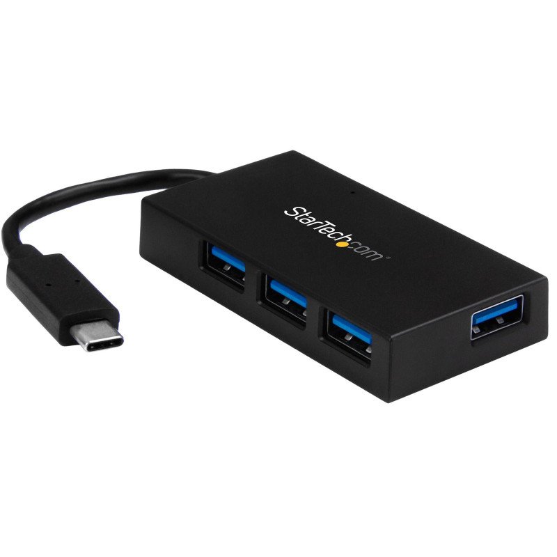 Hub USB C 4 Puertos, Concentrador USB Tipo-C 4 Puertos USB-A, USB 3.2 Gen 1 (5Gbps) SuperSpeed Bus USB o Autoalimentación