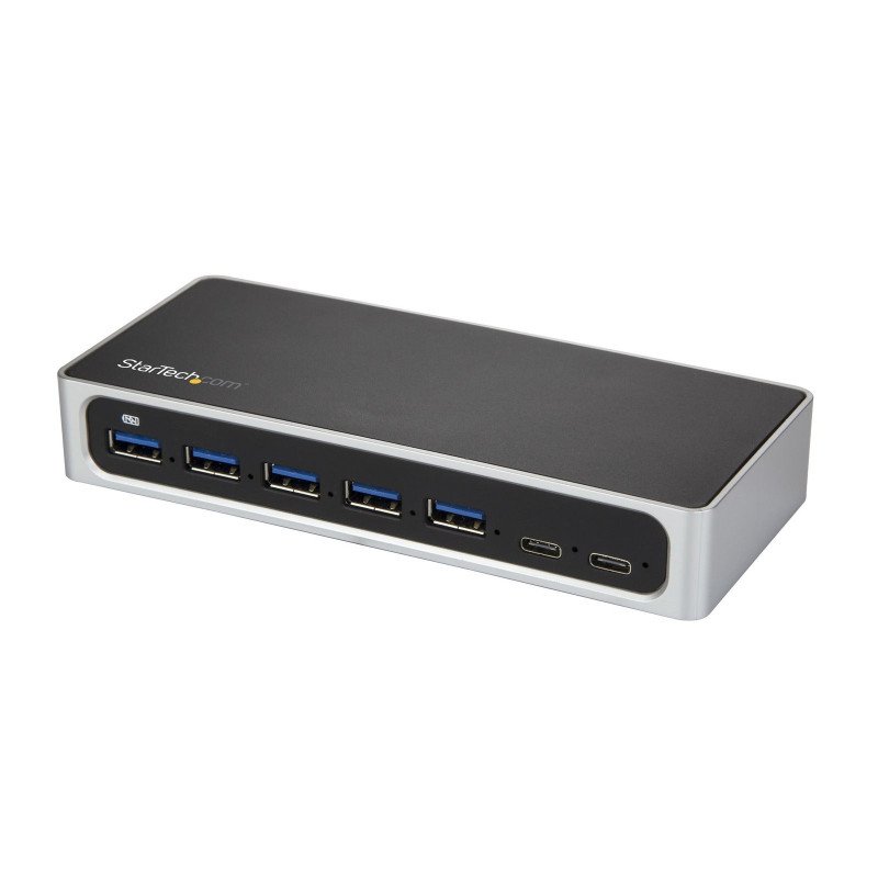 Hub USB C de 7 Puertos/Carga Rápida, 5x USB-A/2x USB-C (USB 3.0 hub), Adaptador USB 3.2 Gen 1 (5Gbps), Autoalimentado