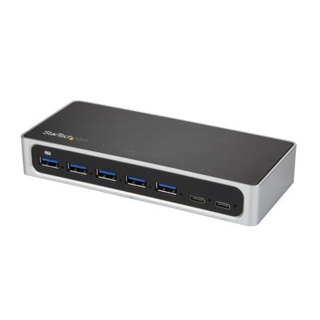 Hub USB C de 7 Puertos/Carga Rápida, 5x USB-A/2x USB-C (USB 3.0 hub), Adaptador USB 3.2 Gen 1 (5Gbps), Autoalimentado