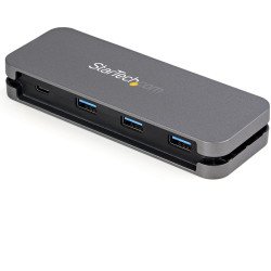 Hub USB-C de 4 Puertos, 3xUSB-A/USB-C, USB 3.0 5Gbps (USB 3.2 Gen 1), Alimentado por Bus, con Cable de 28cm, Soporte UASP