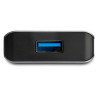 Adaptador Hub USB-C de 4 Puertos 3x USB-A & 1x USB-C con Cable de 25cm, USB 3.1 10Gbps, Soporte UASP, 3 Total USB Ports