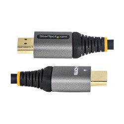 Cable de 50cm HDMI 2.1 8K, Cable HDMI Certificado de Ultra Alta Velocidad, 48Gbps 8K 60Hz 4K 120Hz HDR10+ eARC Ultra HD, Extremo
